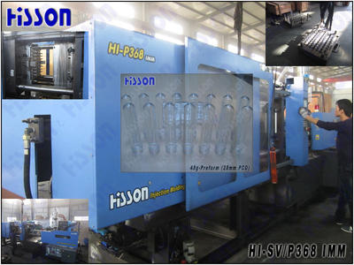 3680Kn PET injection molding machine for wide mouth jar preform