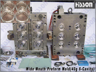HISSON-40g 6-Cavity Wide Mouth PET Preform Mold